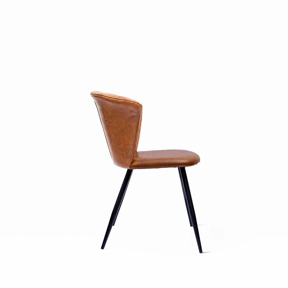 PU Leather Dining Chair With Iron Legs - Image 6