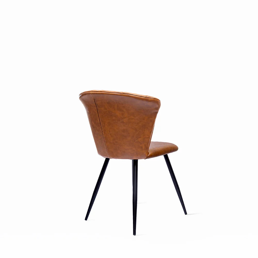 PU Leather Dining Chair With Iron Legs - Image 5