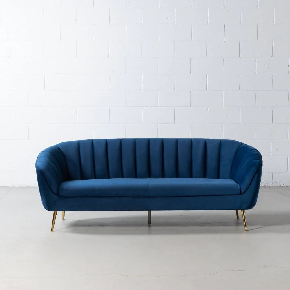 AUDREY - Blue Fabric Sofa - Image 2
