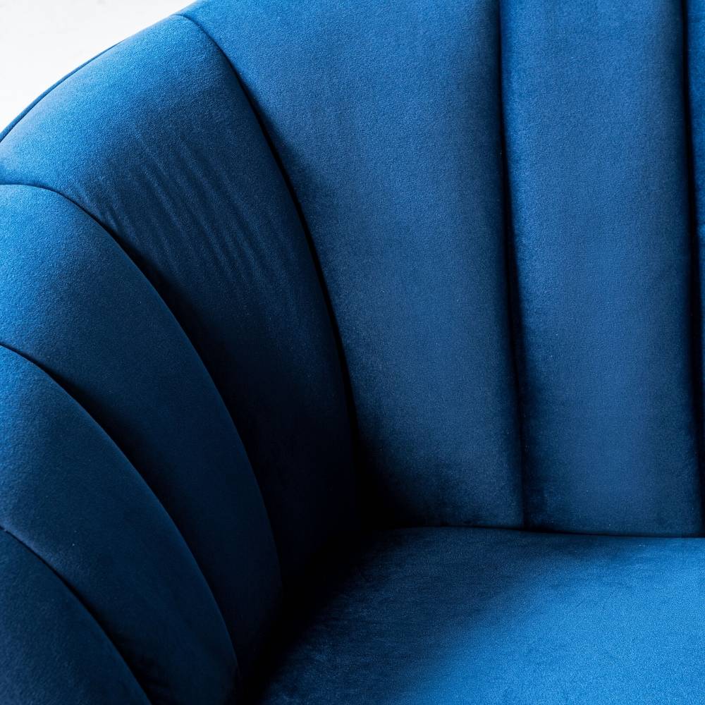 AUDREY - Blue Fabric Sofa - Image 3