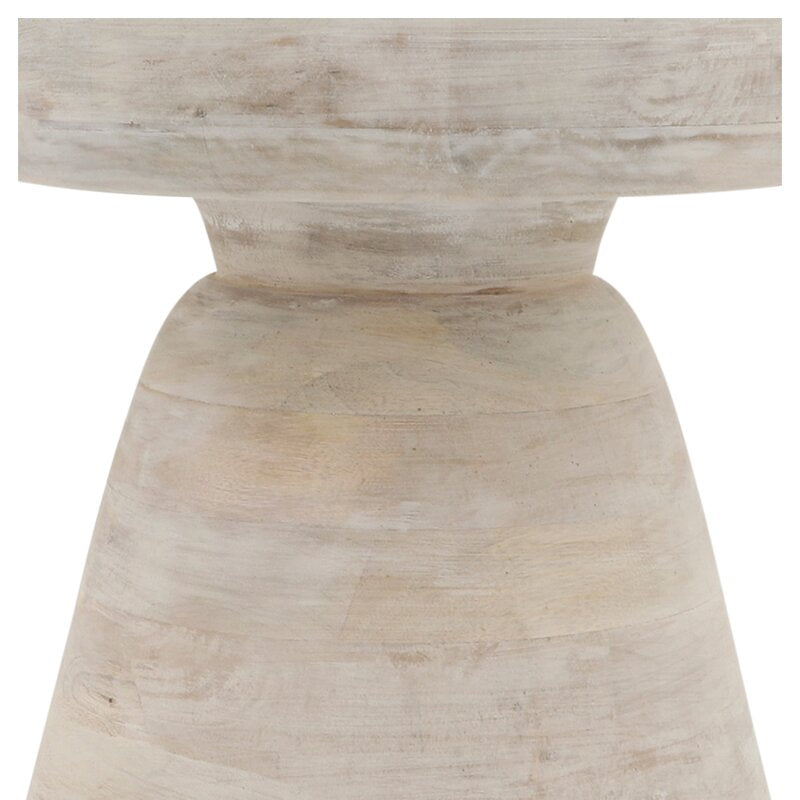 Briar Neutral Drum Wooden Accent Table - Image 5