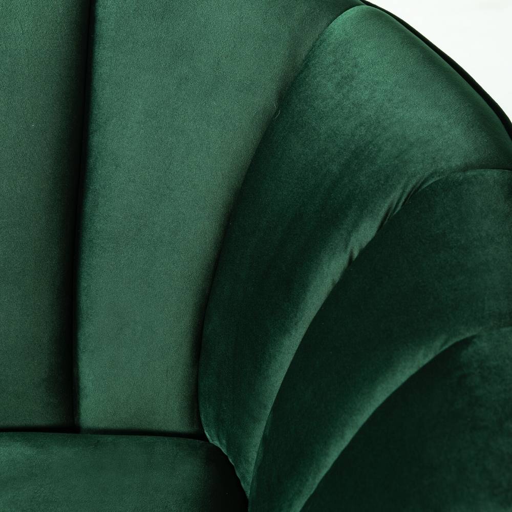 AUDREY - Green Velvet Sofa - Image 3