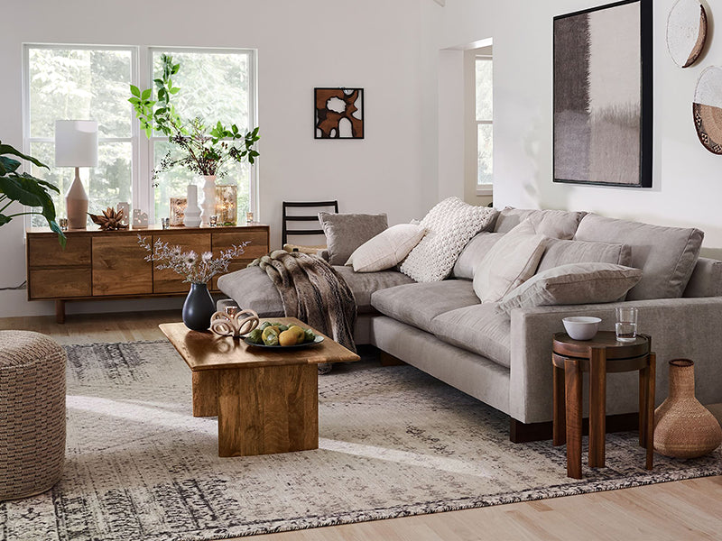 New Style Harmony 3-Piece Ottoman Linen Sectional Couch Sofa Sectional Custom Size Sectional Couch Sofa - Image 3