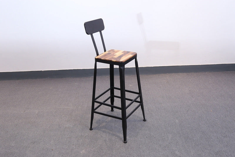 Bar Chair,Square High Back Chair - Image 2