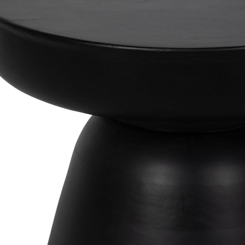 Briar Neutral Drum Wooden Accent Table - Image 8
