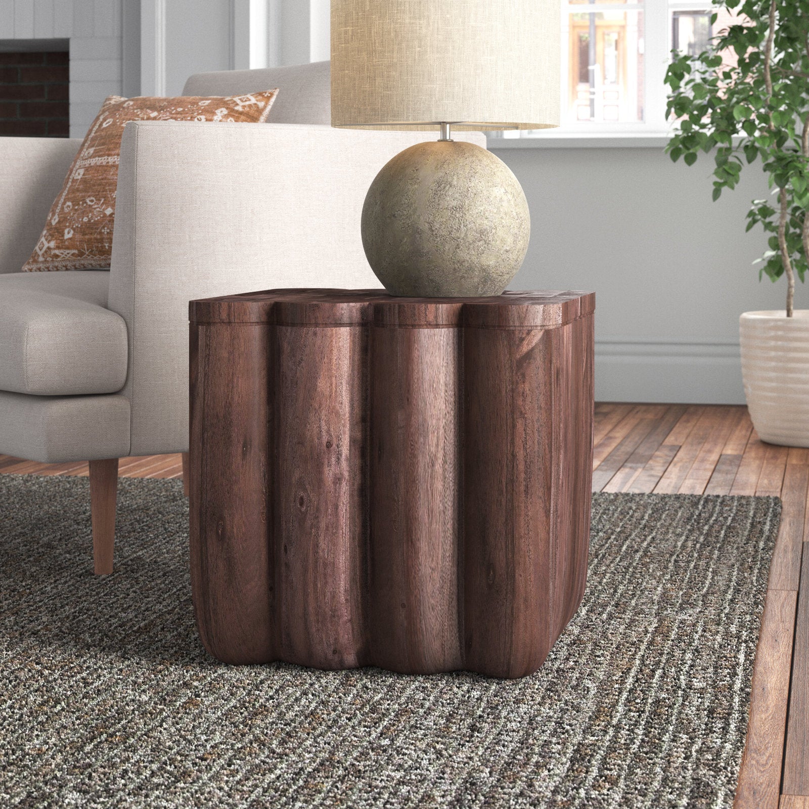 Keaton Solid Wood End Table - Image 6