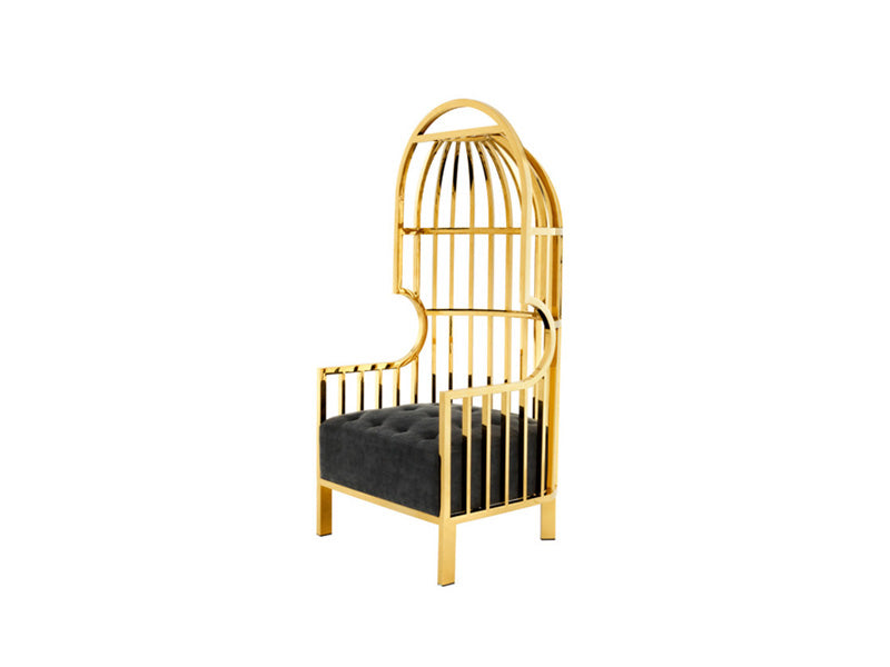 Balloon Leisure Birdcage Chair,Golden Stainless Steel Lounge Birdcage Chair,Leisure Chair - Image 2
