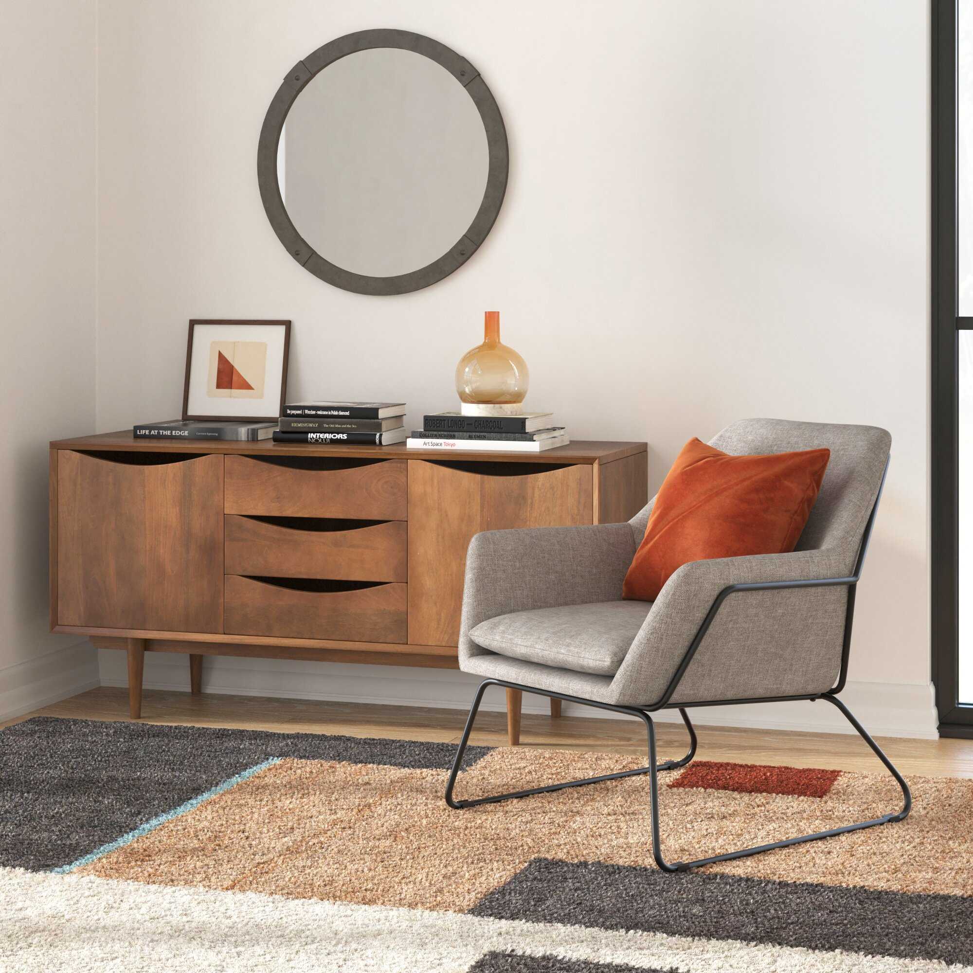 Walnut Hayes Solid Mango Wood Credenza - Image 4