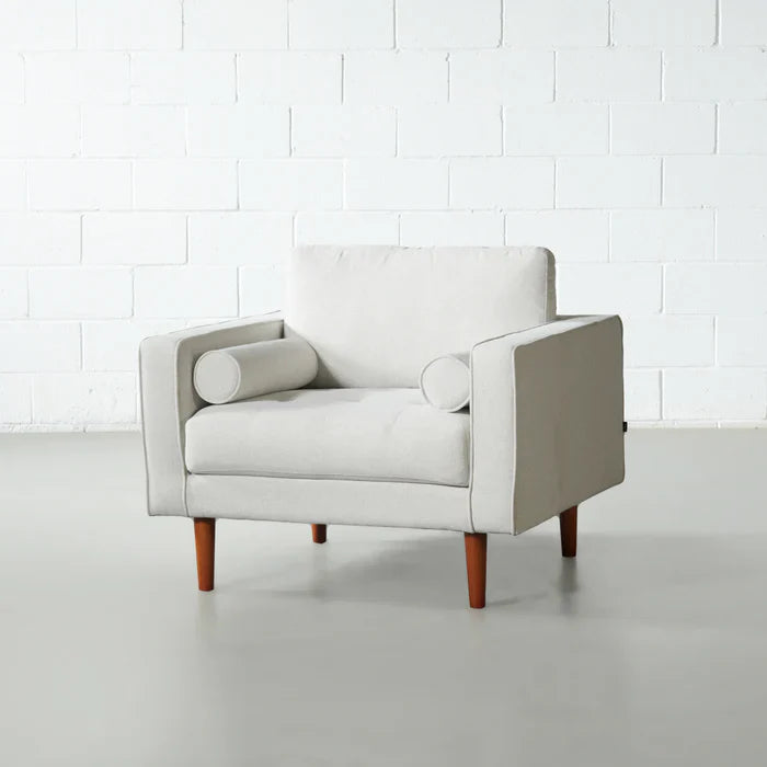 FONDA - Cream Fabric Chair - Image 2