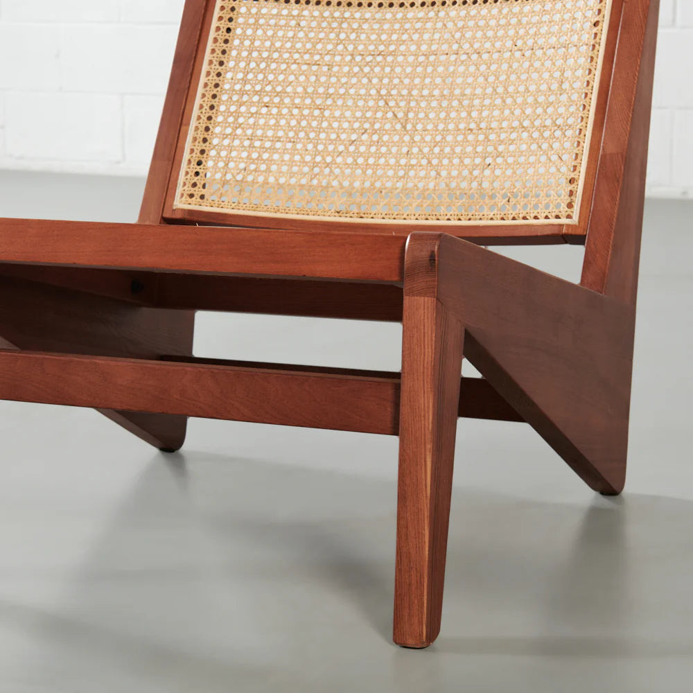 CANBERRA - Natural Wood Lounge Chair - Image 8