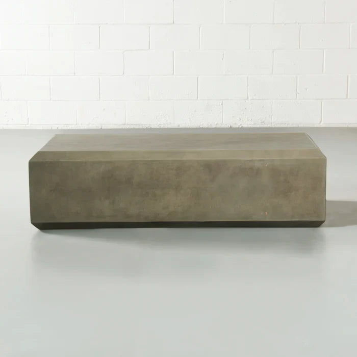 DASANO - Grey Concrete Coffee Table Rectangular - Image 2
