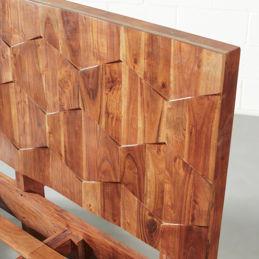 ZAYA - Acacia Wood Bed - Image 3