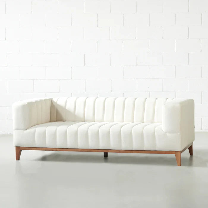 MELINA - Cream Fabric Sofa - Image 2