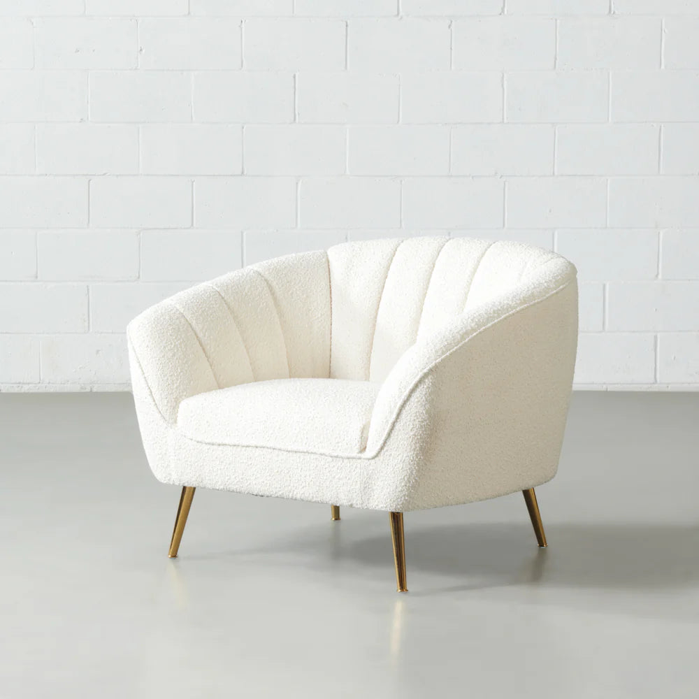 AUDREY - Cream Fabric Chair - Image 3