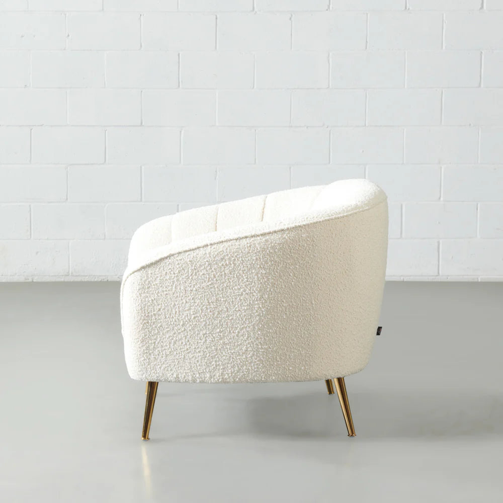 AUDREY - Cream Fabric Chair - Image 4