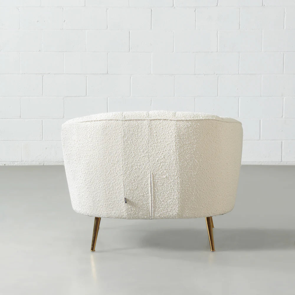 AUDREY - Cream Fabric Chair - Image 5