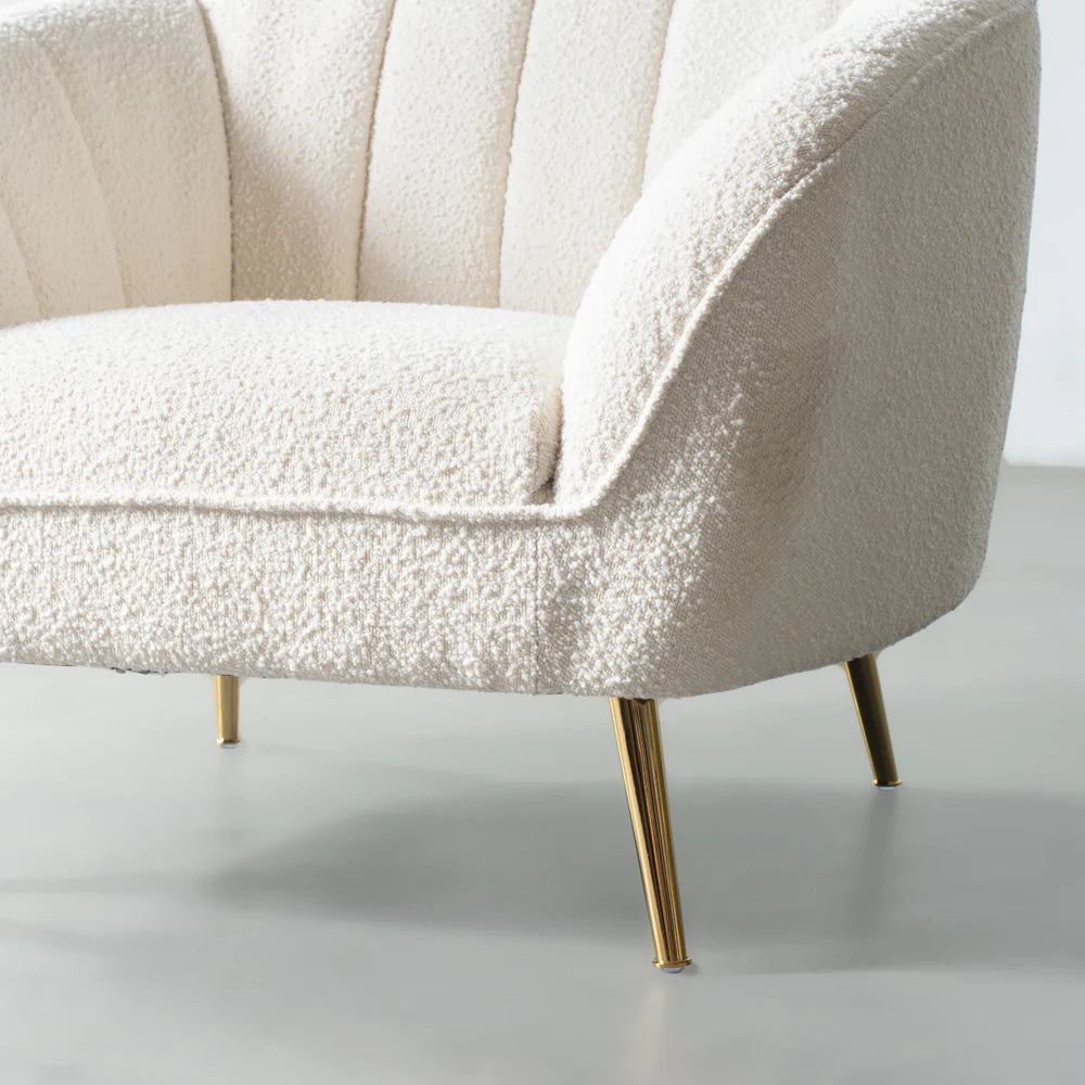 AUDREY - Cream Fabric Chair - Image 7