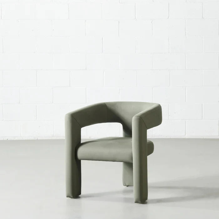 MEZE - Green Fabric Lounge Chair - Image 2