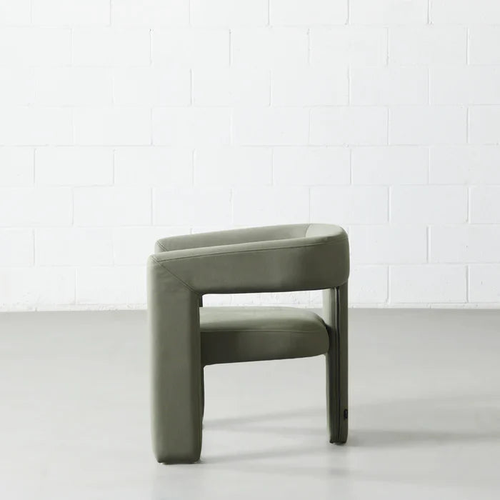 MEZE - Green Fabric Lounge Chair - Image 3