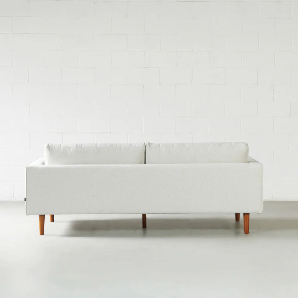 FONDA - Cream Fabric 3-Seater Sofa - Image 7