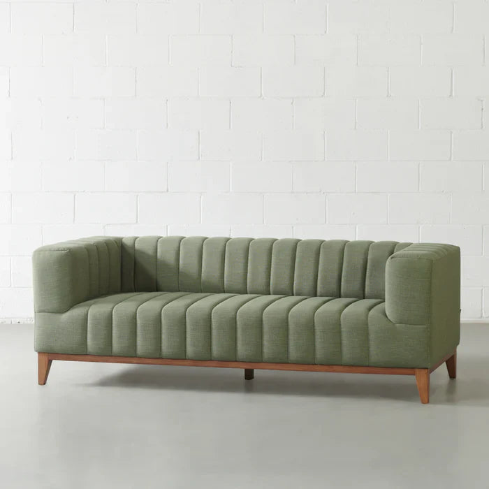 MELINA - Green Fabric Sofa - Image 2