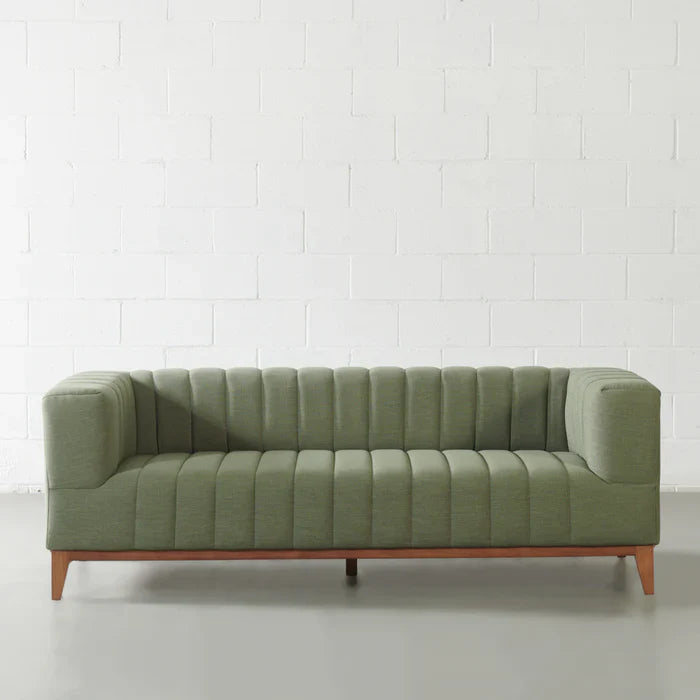 MELINA - Green Fabric Sofa - Image 3