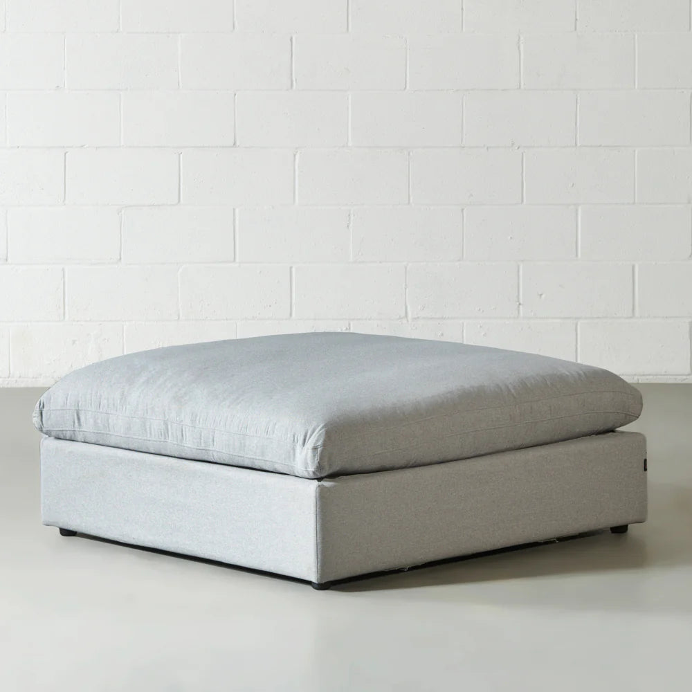COSMIC - Grey Fabric Ottoman - Image 2