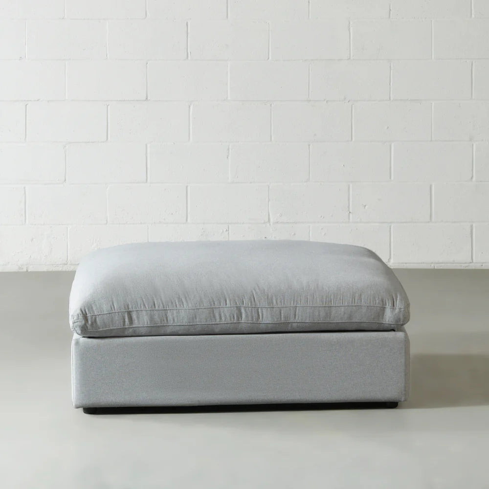 COSMIC - Grey Fabric Ottoman - Image 3