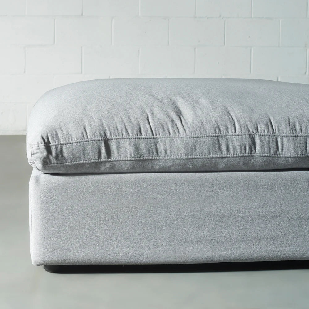 COSMIC - Grey Fabric Ottoman - Image 4