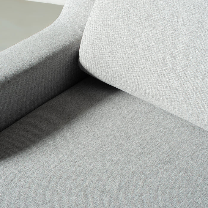 EVA - Grey Fabric Sectional Sofabed with Memory Foam Mattress and Storage - Left - Image 3