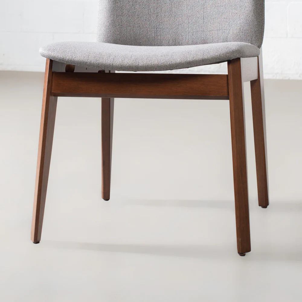 HARRIS - Grey Fabric Dining Chair - Image 3