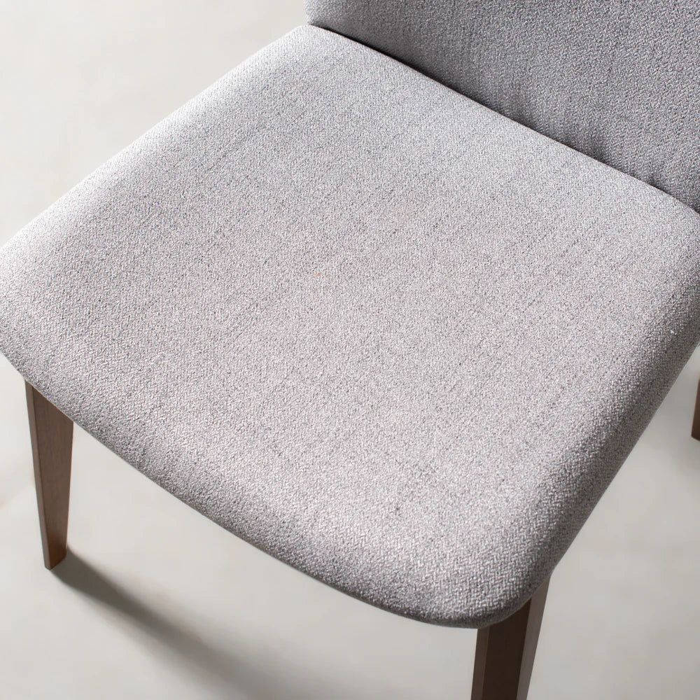 HARRIS - Grey Fabric Dining Chair - Image 2
