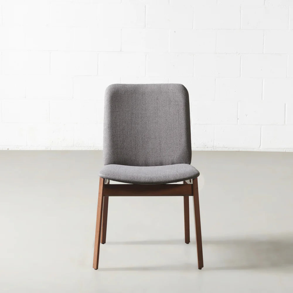 HARRIS - Grey Fabric Dining Chair - Image 4