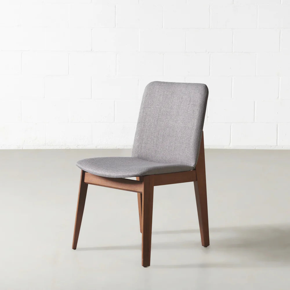 HARRIS - Grey Fabric Dining Chair - Image 5