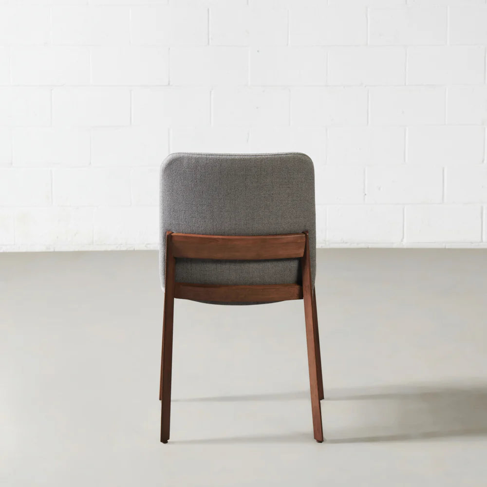 HARRIS - Grey Fabric Dining Chair - Image 7