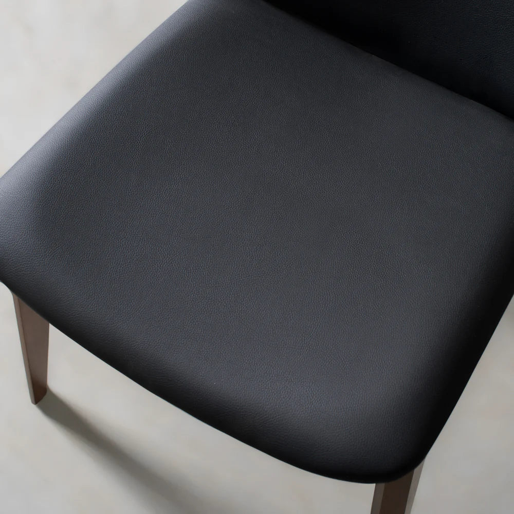 HARRIS - Black Leather Dining Chair - Image 2