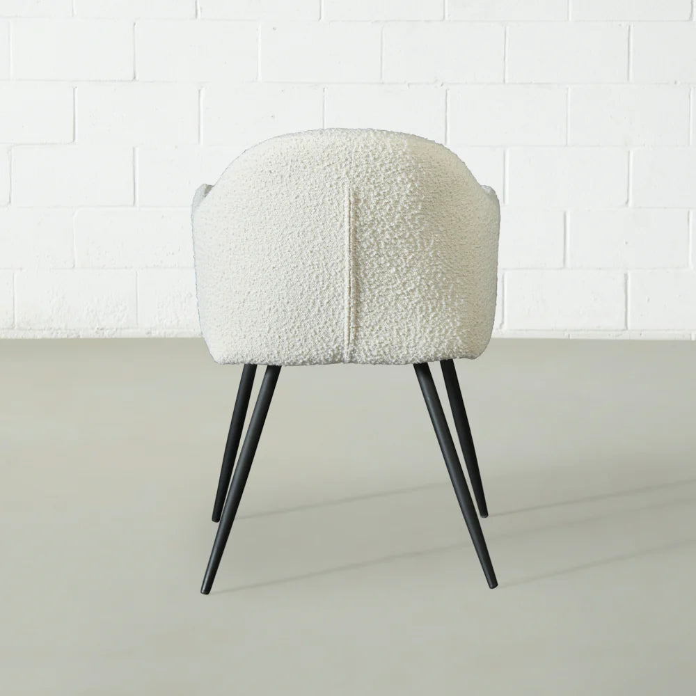MILAN - Cream Boucle Armchair - Image 5