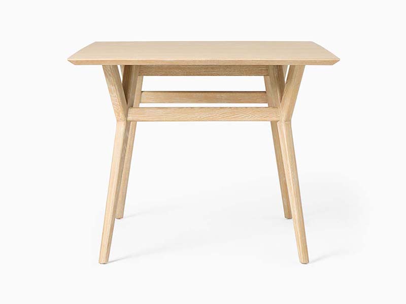 Expandable and Elegant Ash Wooden Dining Table Sustainably Living Room Dining Table - Image 4