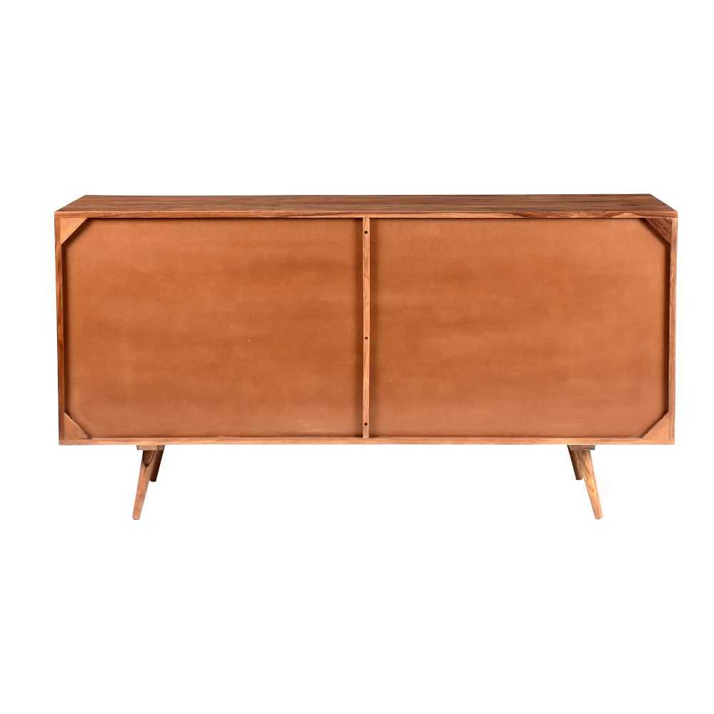 Modern Geo Wood 6-Drawer Dresser - Image 2