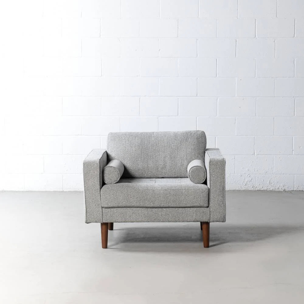 FONDA - Grey Fabric Chair - Image 2