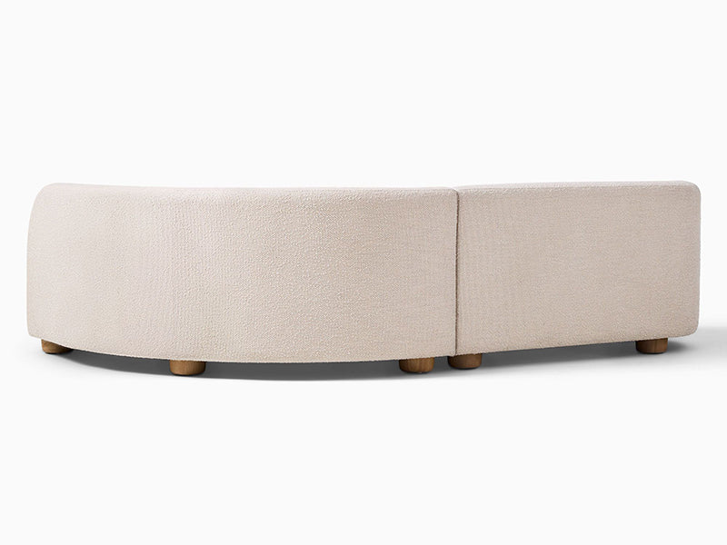 Luxury Boucle Sectional Couch Sofa Sectional Couch Sofa Harmony Ottoman Boucle Sofa Set For Home - Image 3