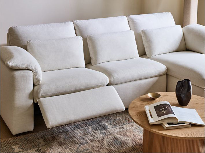 Marin 2-Piece Bumper Fabric Sectional Couch Sofa New Style Dalton Sectional Couch Sofa - Image 2