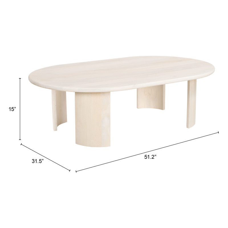 Jefferson Solid Wood Coffee Table - Image 4