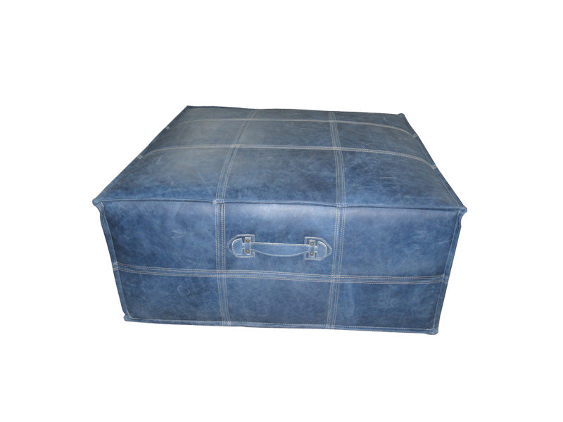 Brown Ottoman,Genuine Leather Ottoman,Living Room Ottoman - Image 2