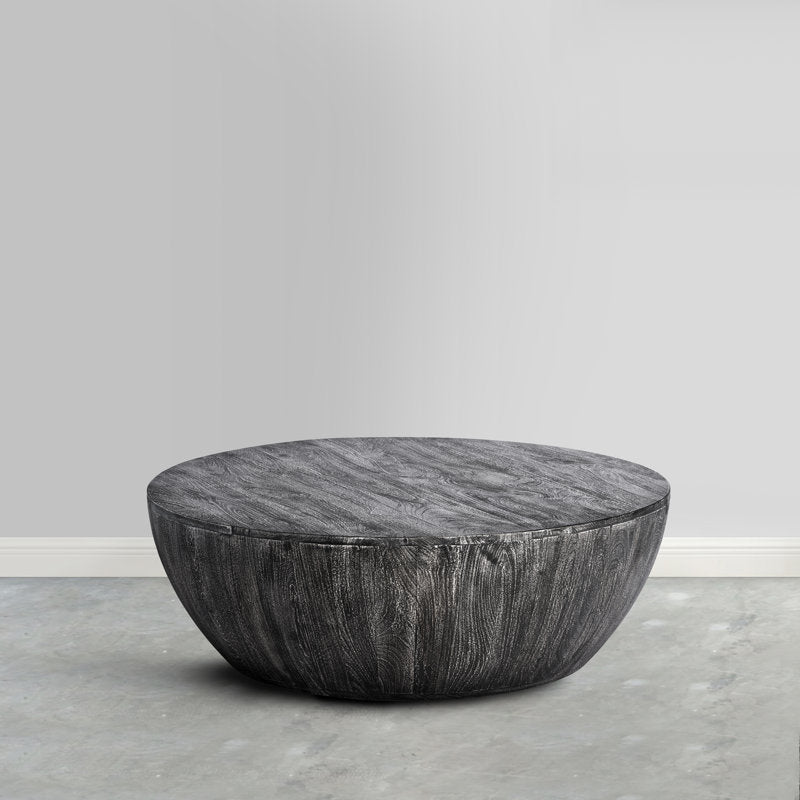Emir Solid Wood Single Drum Coffee Table - Image 10