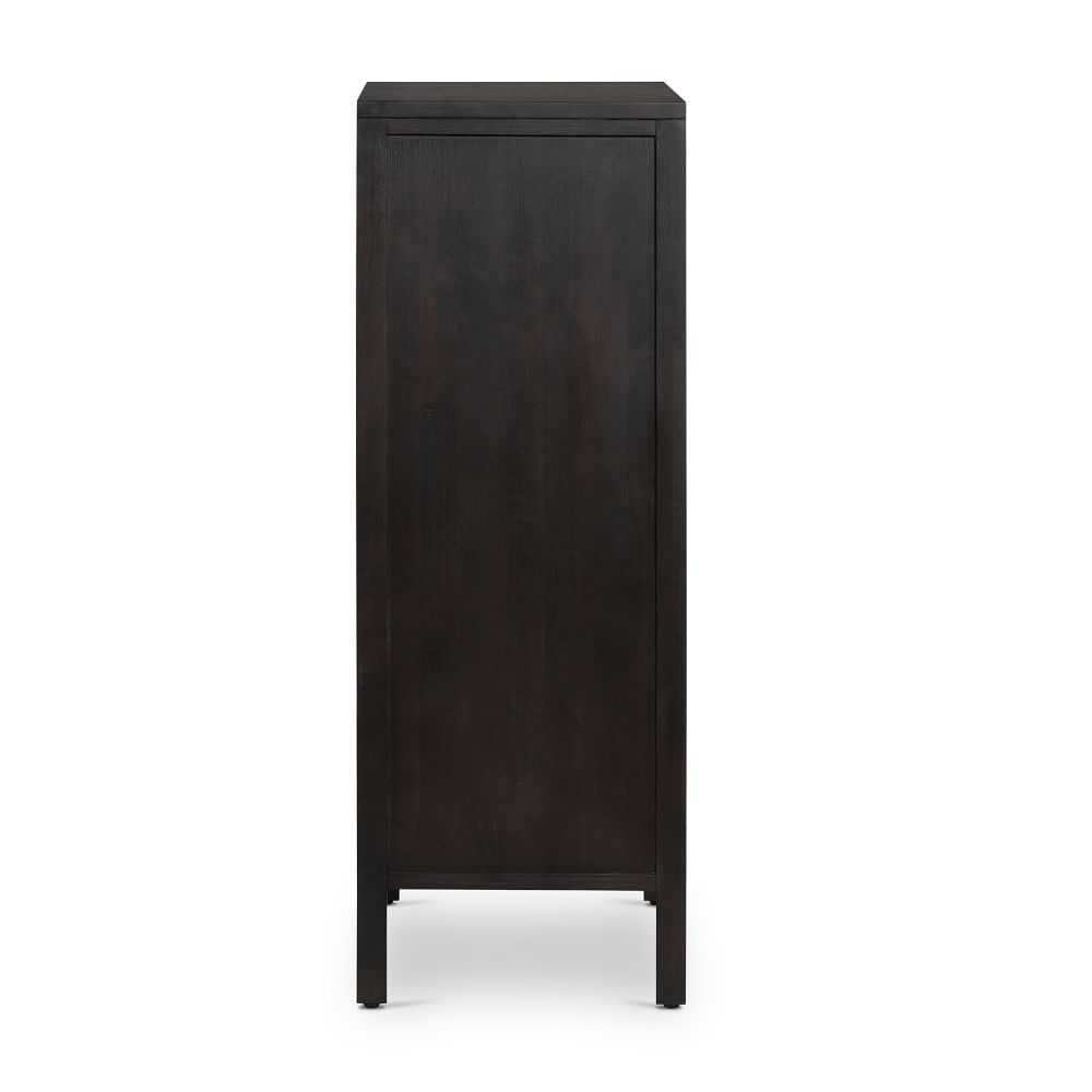 Black Diego Rattan 5-Drawer Dresser - Image 3