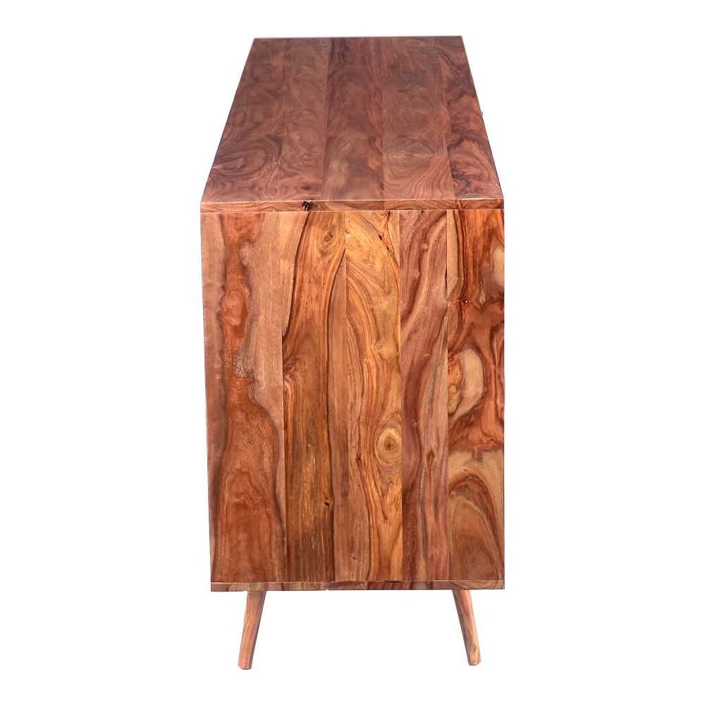 Modern Geo Wood 6-Drawer Dresser - Image 4