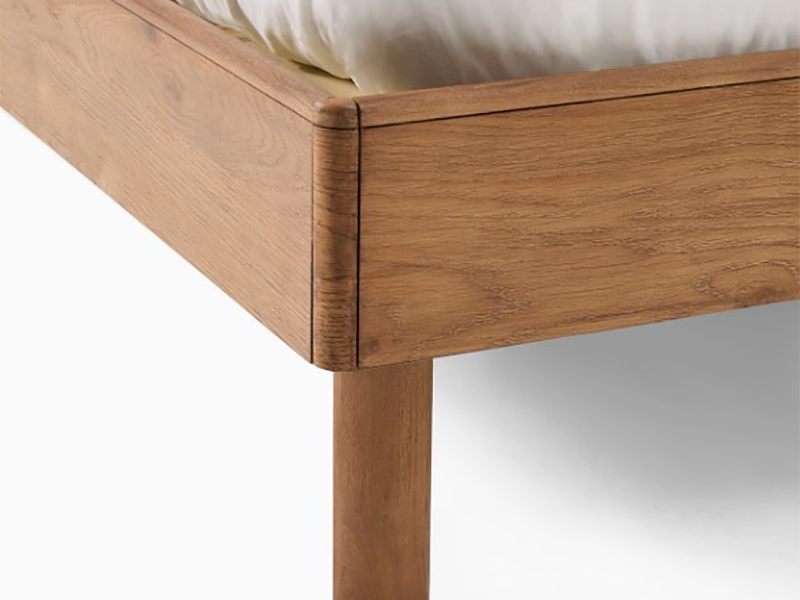 Miles Wood & Upholstered Bed - Image 5