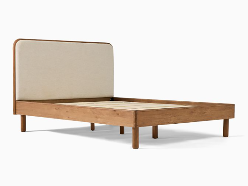 Miles Wood & Upholstered Bed - Image 3