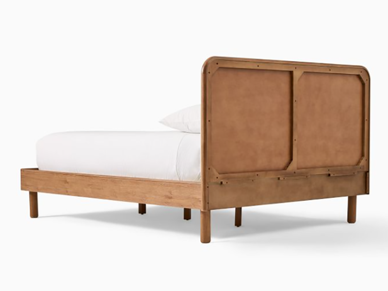Miles Wood & Upholstered Bed - Image 4